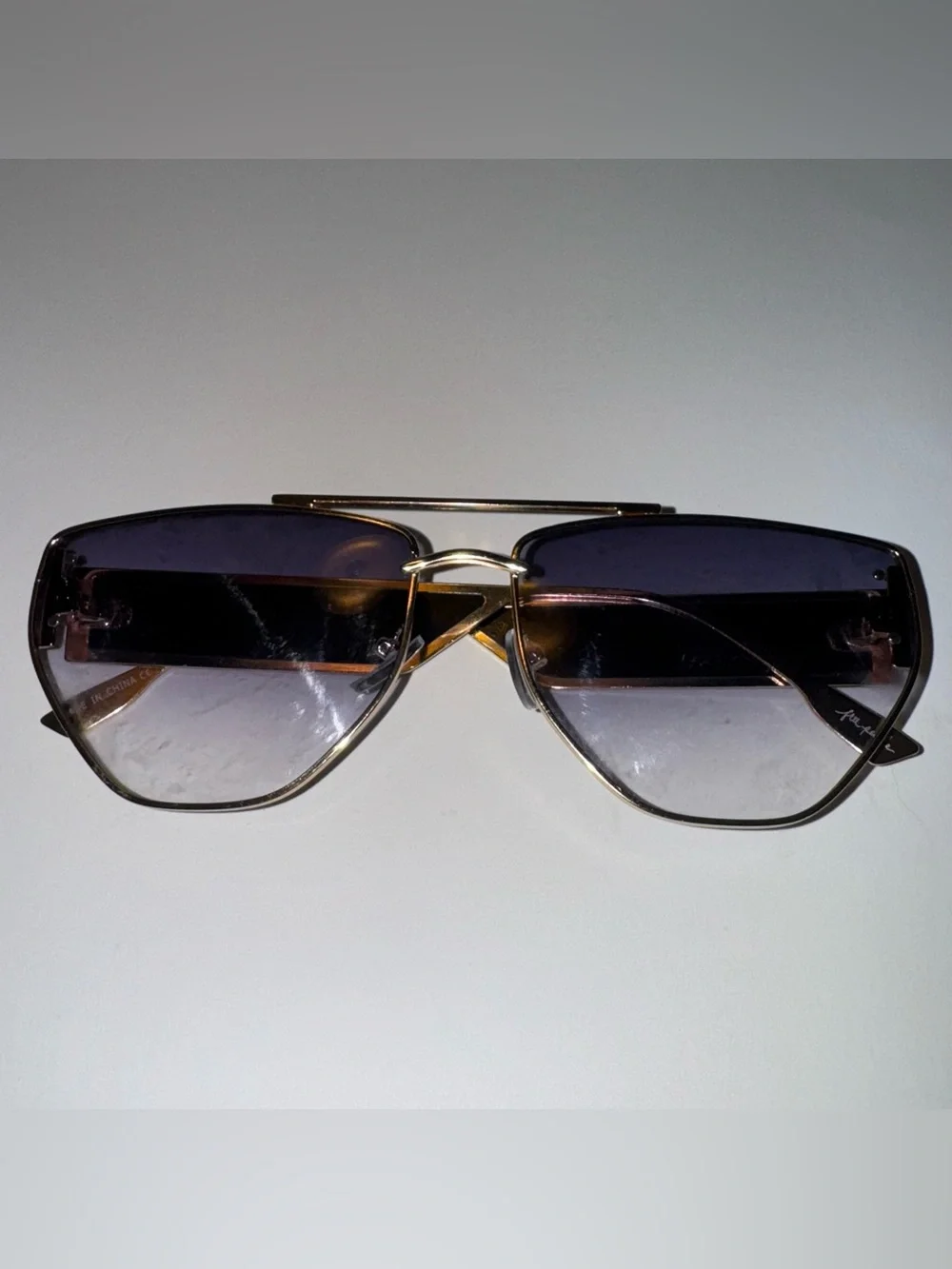 Free People Retrograde Aviator Hexagon Sunglasses
